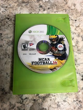Ncaa Football 14 (microsoft Xbox 360,  2013) Game Disk Only Rare