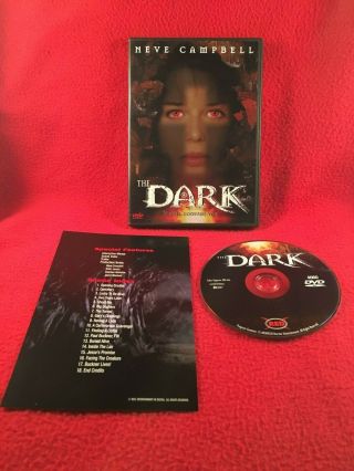 The Dark Dvd Neve Campbell First Film 1993 Horror Pryce Region 1 Rare Oop Usa