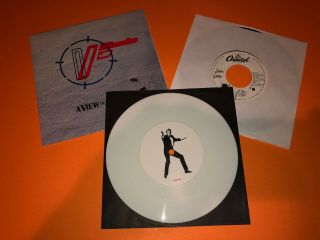 Duran Duran Rare Vinyl 7 " Promo Record & Color White Vinyl A View To A Kill