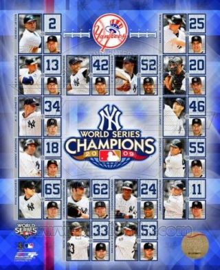 York Yankees 2009 World Series 8x10 Photo " Very Rare No Longer Licensed "