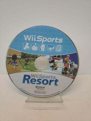 Wii Sports Resort And Wii Sports Combo (nintendo Wii,  2009) Game Only Rare