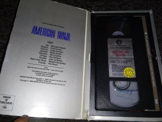 American Ninja VHS RARE Rental Big Box OOP Gate Fold 1st Edition 1985 Canon Film 3