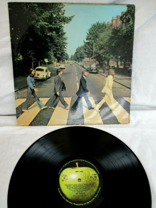 The Beatles,  Abbey Road,  1969,  Rare No Her Majesty On Cover,  Very Good,