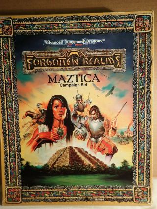 Forgotten Realms Maztica (tsr 1066) Dungeons & Dragons Aztec Rare/htf Complete