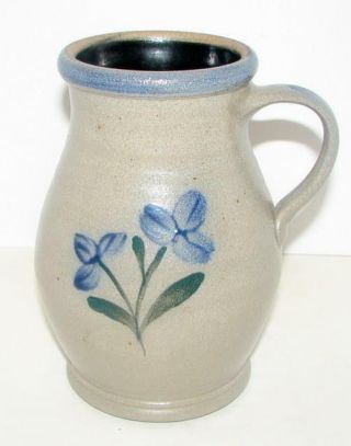 Rowe Pottery 1998 Glenflower Pitcher Rare Hard To Find