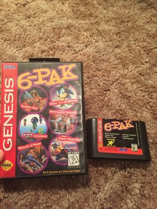 Genesis 6 - Pak (sega Genesis,  1995) Rare