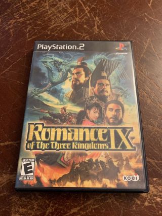 Romance Of The Three Kingdoms Ix 9 Ps2 Video Game Playstation 2 Rare Work