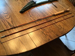 Ll Bean Rare Fiberglass 8wt Fly Rod,  3 Pc In Cond.  My Own 8.  5 Ft