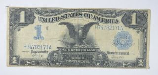 Rare 1899 Black Eagle $1.  00 Large Size Us Silver Certificate - Iconic Note 984