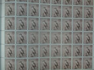 Pre decimal Stamps: 1937 6d Kookaburra Perf 13.  5 x 14 Full Sheet MNH RARE (E1 2