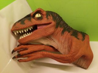 Rare Vintage Jurassic Park Velociraptor Hand Puppet The Lost World 1996 Raptor