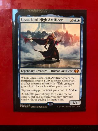 Urza,  Lord High Artificer - Nm - Modern Horizons Blue Mythic Rare