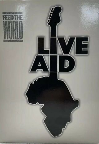Live Aid 1985 4 Disc Dvd Booklet Queen U2 Elton John Bowie Mick Jagger Rare Oop
