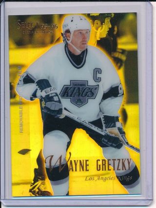 1995 - 96 Select Certified Wayne Gretzky 23 Mirror Gold Parallel Rare