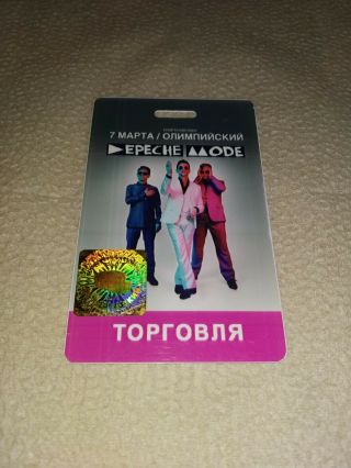 Crew Depeche Mode Laminate Pass Moscow Official Very Rare Only One Exclusive
