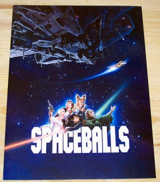 Spaceballs Official Movie Program 1987 Mel Brooks Rare Collectible Not Press Kit