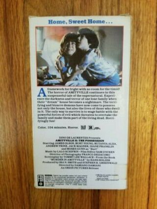 Amityville II: The Possession 1982 VHS Video OOP RARE Horror Possession Evil 2