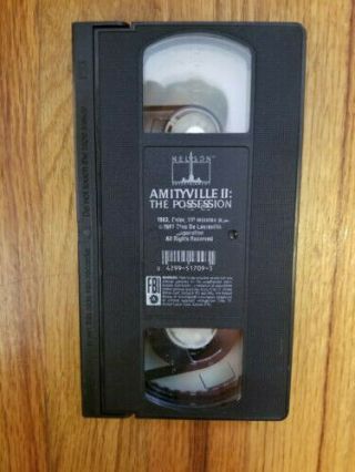 Amityville II: The Possession 1982 VHS Video OOP RARE Horror Possession Evil 4