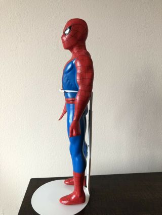 Rare Vintage Spider - Man Marvel collector figure 1990 15 inch w/stand 3