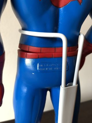 Rare Vintage Spider - Man Marvel collector figure 1990 15 inch w/stand 5