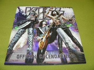 Kiss - Official Calendar 2010 - Rare Uk Made - Size : 30cm X 30cm