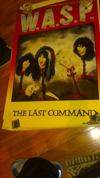 Rare Wasp Metal Band The Last Command Promo Poster