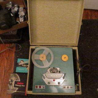 Rare Vintage Bell Reel To Reel Tape Recorder Model Rt - 75 Portable