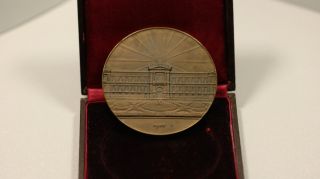 Greece,  1902 National Bank of Greece Bronze Medal with Box,  Rare 3