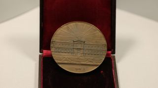 Greece,  1902 National Bank of Greece Bronze Medal with Box,  Rare 7