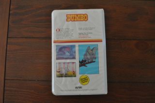 Walt disney home video dumbo vhs 24VS 1983 - 1984 release clam shell case rare 2