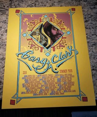 Gary Clark Jr Summer Tour Poster 2015 Rare