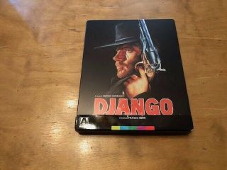 Django Steelbook Blu - Ray Arrow Video Ultra Rare Oop Recalled 2k Scan Franco Nero