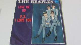 The Beatles Rare Tollie Label 45 And Picture Sleeve 45 T - 9008 Love Me Do