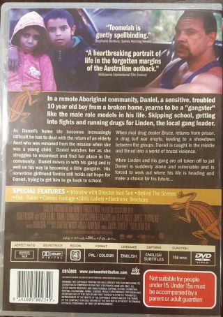 TOOMELAH RARE DELETED DVD AUSTRALIAN ABORIGINAL OUTBACK FILM IVAN SEN MOVIE OOP 2
