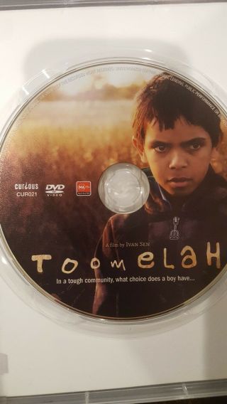 TOOMELAH RARE DELETED DVD AUSTRALIAN ABORIGINAL OUTBACK FILM IVAN SEN MOVIE OOP 3