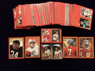 1988 Topps Football Stickers Complete Set (285) Rare W/bo,  Montana,  Marino