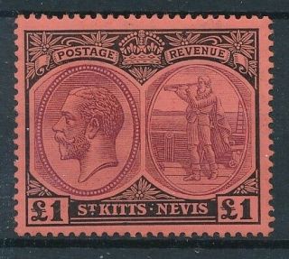 [38591] St Kitts Nevis 1920 Good Rare Stamp Very Fine Mh Value $340