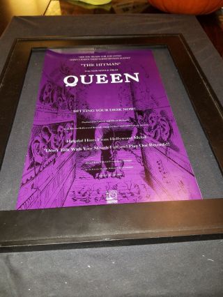 Queen The Hitman Rare Radio Promo Poster Ad