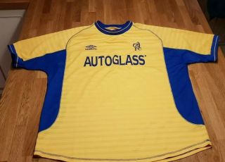 Rare Umbro Chelsea Football Shirt 2001 - 2002 3rd Away Shirt Xl Autoglass