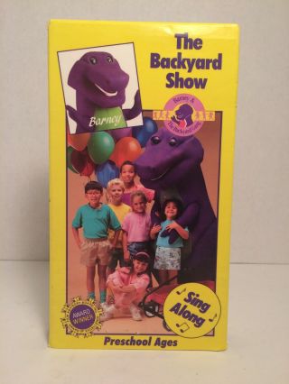 Barney - The Backyard Show (vhs,  1988) Hard To Find Rare