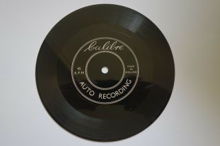 Calibre Auto Recording Record Vintage Rare 6 " Vinyl Disc 1950 
