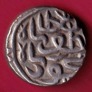 Gujarat Sultan - Mahmudshah Ii - One Tanka - Rare Silver Coin Bf5