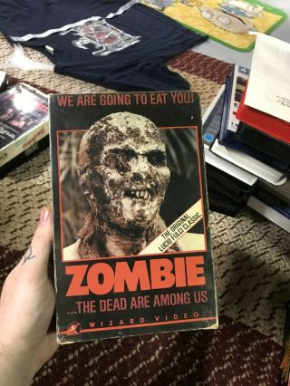 Zombie Wizard Video Horror Sov Slasher Rare Oop Vhs Big Box Slip
