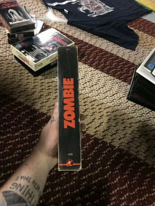ZOMBIE WIZARD VIDEO HORROR SOV SLASHER RARE OOP VHS BIG BOX SLIP 2