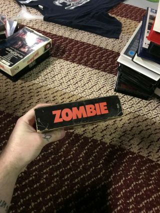 ZOMBIE WIZARD VIDEO HORROR SOV SLASHER RARE OOP VHS BIG BOX SLIP 5