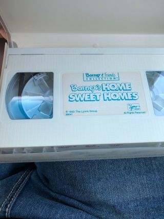 RARE Barney Tape - Barneys Home Sweet Homes (VHS,  1993) 2