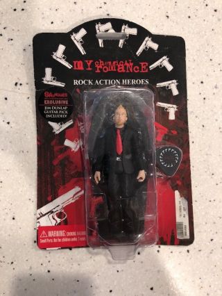 My Chemical Romance Rock Action Hero Bob Bryar,  Rare Spencers Exclusive W/ Pick