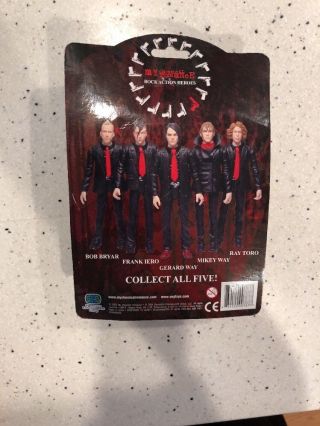 My Chemical Romance Rock Action Hero Bob Bryar,  RARE SPENCERS EXCLUSIVE W/ PICK 4