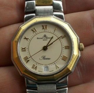 Rare Baume & Mercier Geneve Watch Wristwatch Riviera Swiss Made Look Nr