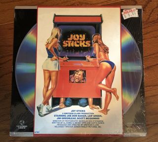 Joy Sticks Laserdisc 1983 T&a Comedy Movie Rare In Shrink